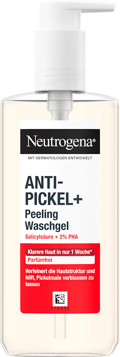 Neutrogena Anti-Pimple Peeling Cleanser AHA/PHA/BHA, 200 ml