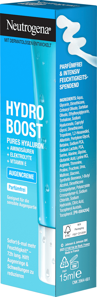 Neutrogena Eye Cream Gel Hydro Boost, 15 ml