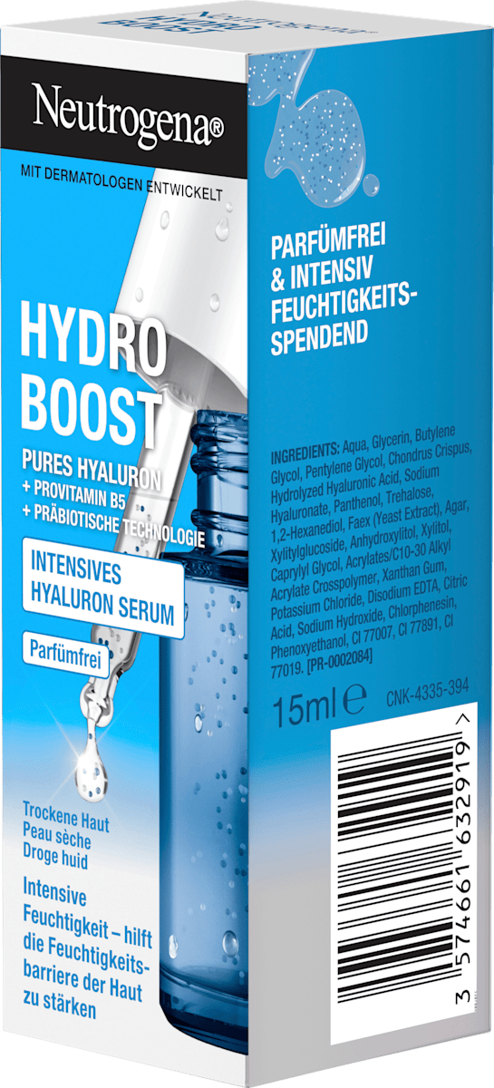 Neutrogena Hydro Boost Hyaluron Serum Concentrate Fragrance-Free, 15 ml