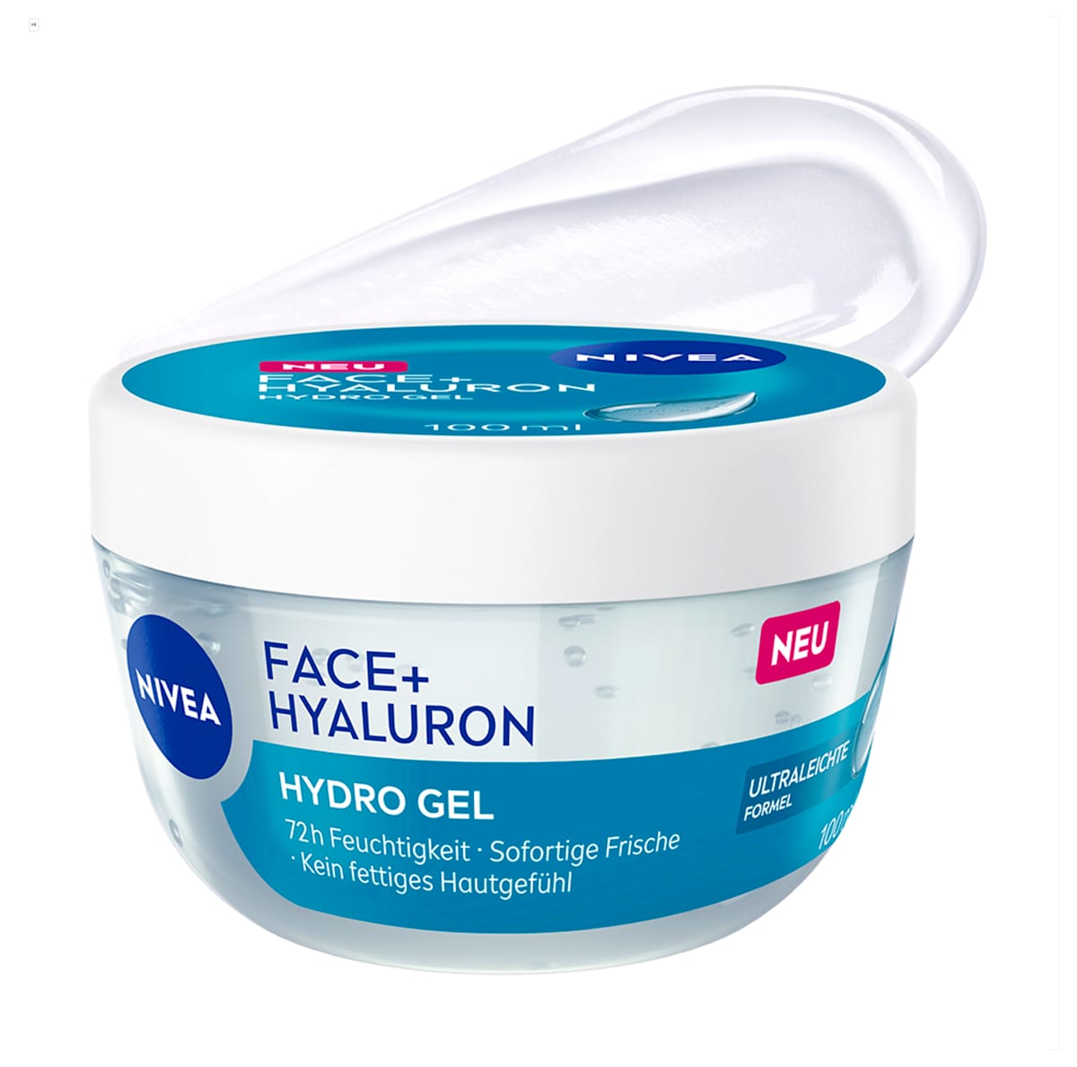 NIVEA Face Cream Face+ Hyaluron Hydro Gel, 100 ml