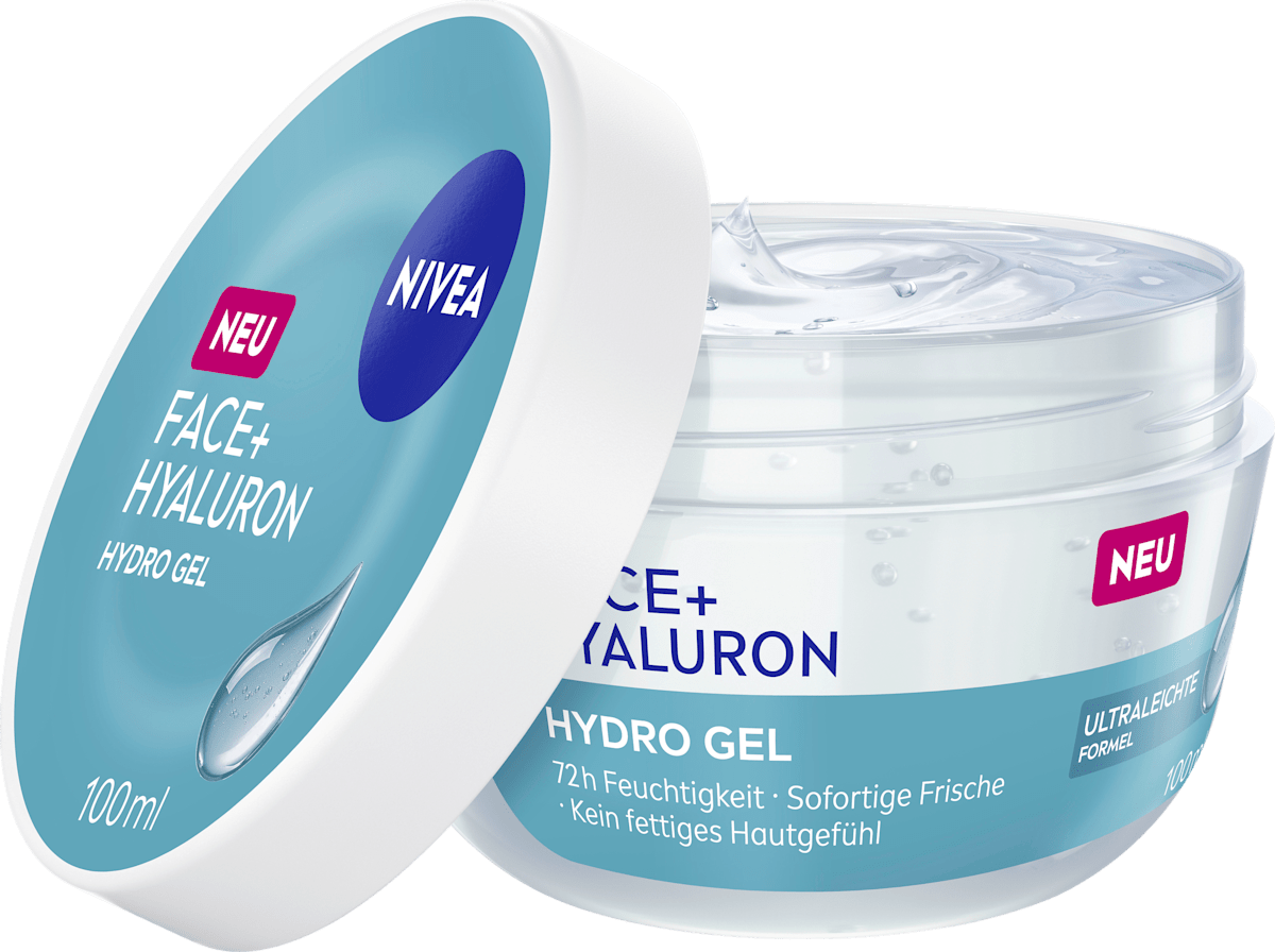 NIVEA Face Cream Face+ Hyaluron Hydro Gel, 100 ml