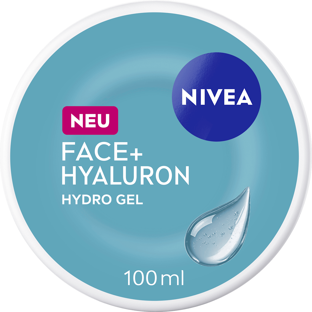 NIVEA Face Cream Face+ Hyaluron Hydro Gel, 100 ml