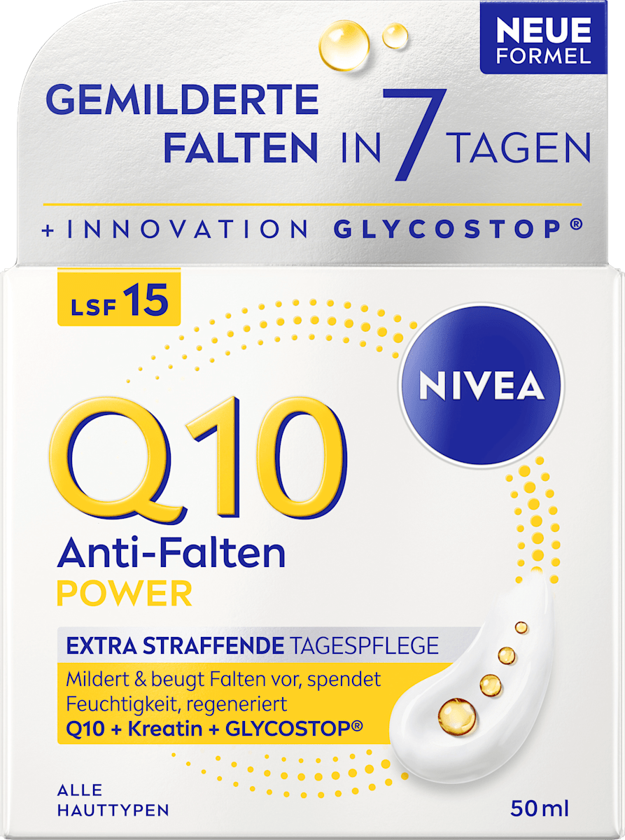 NIVEA Face Cream Q10 Anti-Wrinkle SPF 15, 50 ml