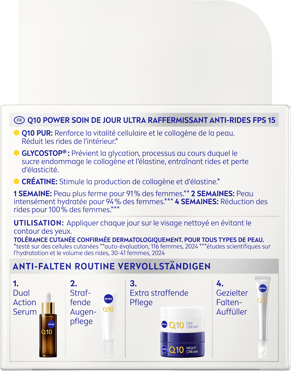 NIVEA Face Cream Q10 Anti-Wrinkle SPF 15, 50 ml
