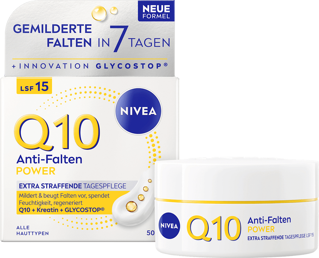 NIVEA Face Cream Q10 Anti-Wrinkle SPF 15, 50 ml