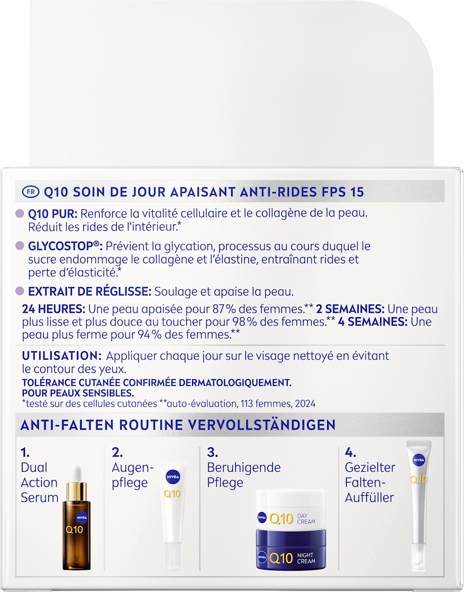 NIVEA Face Cream Q10 Anti-Wrinkle Sensitive, 50 ml