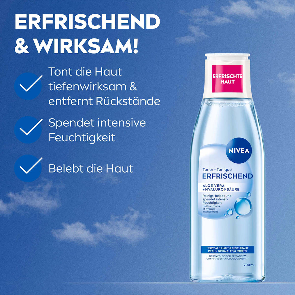 NIVEA Refreshing Facial Toner, 200 ml