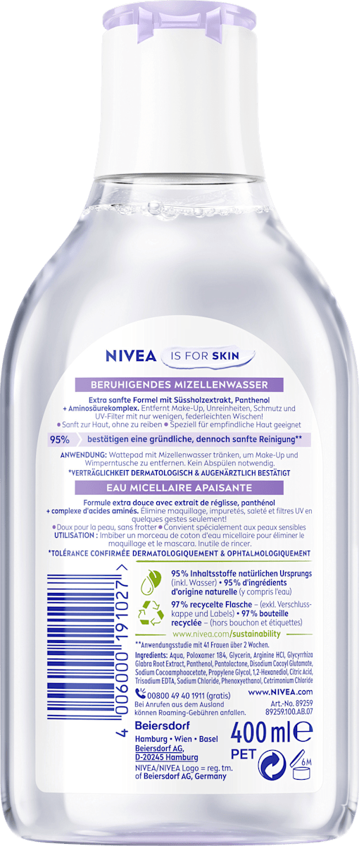NIVEA Soothing Micellar Water 400 ml