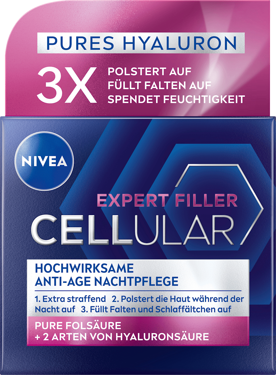 NIVEA Night Cream Anti-Age Cellular Expert Filler, 50 ml