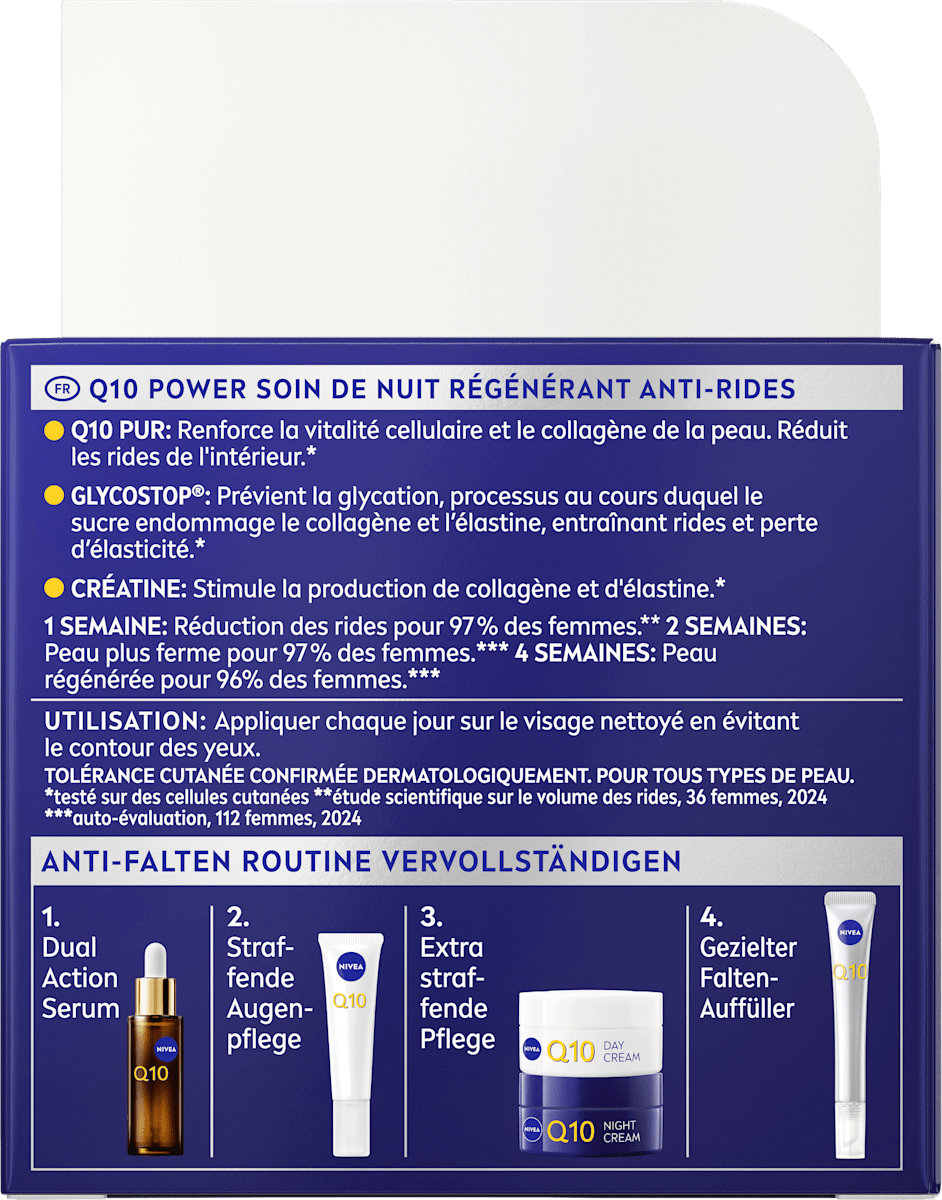 NIVEA Night Cream Anti-Wrinkle Q10, 50 ml