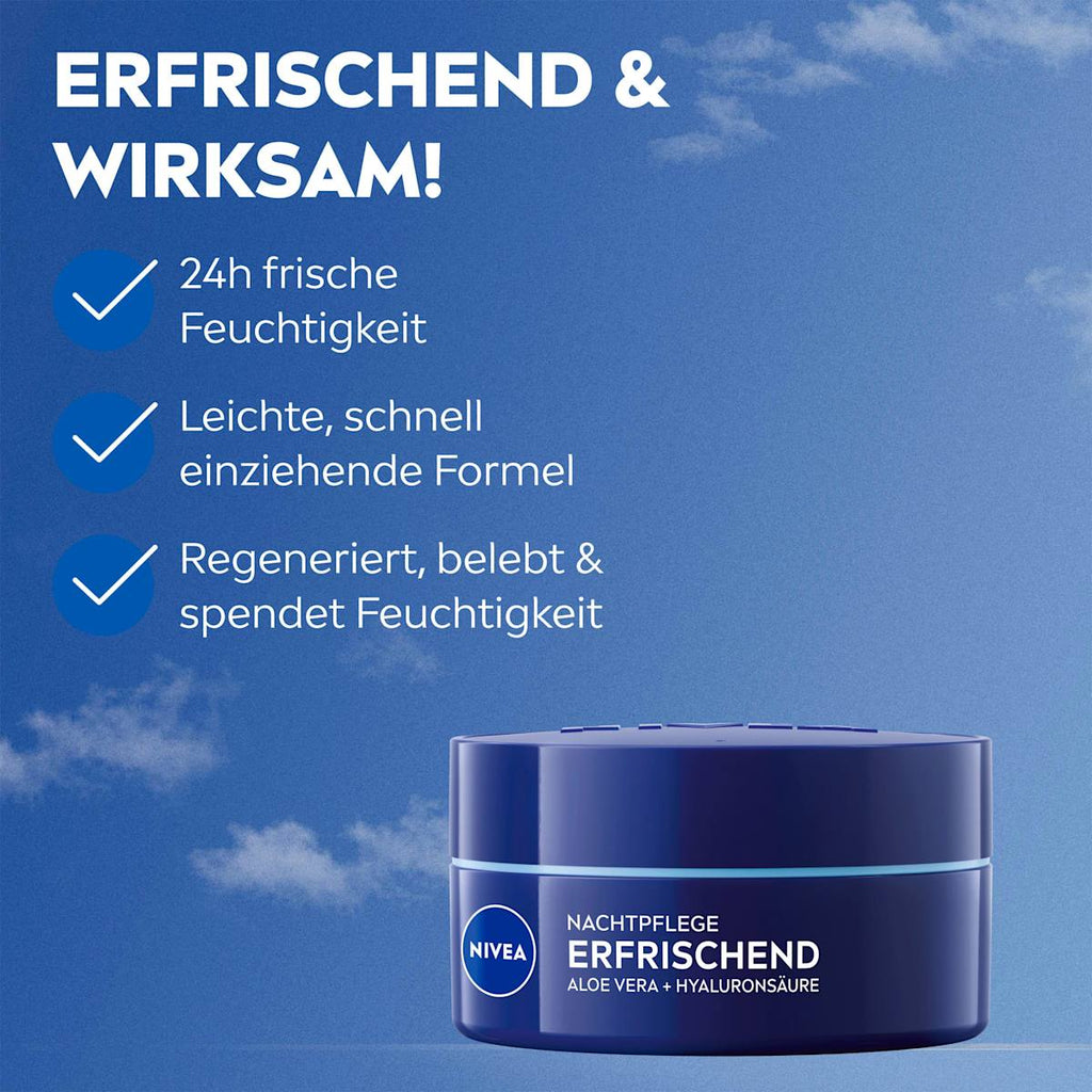 NIVEA Night Cream Refreshing, 50 ml