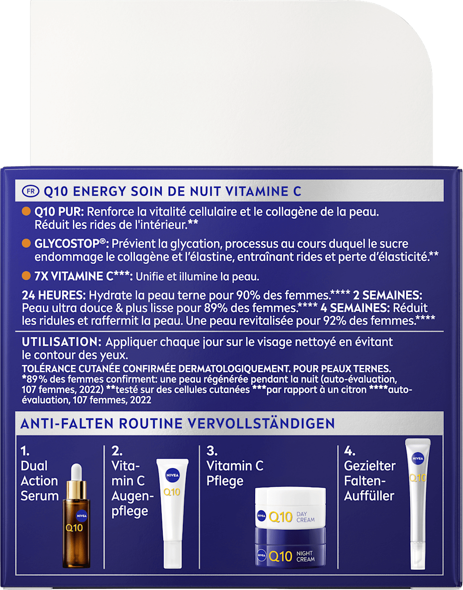 NIVEA Night Cream Q10 Energy, 50 ml