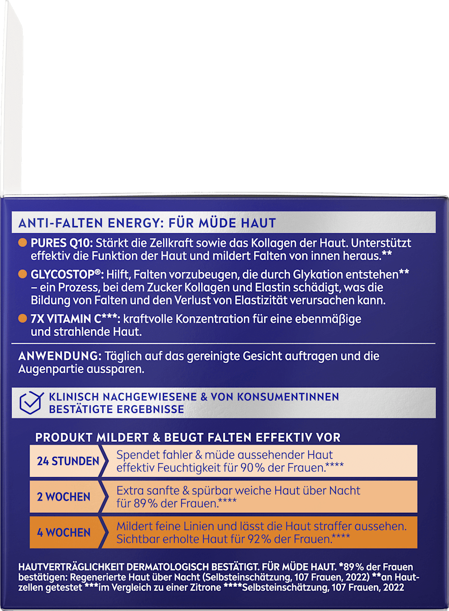 NIVEA Night Cream Q10 Energy, 50 ml