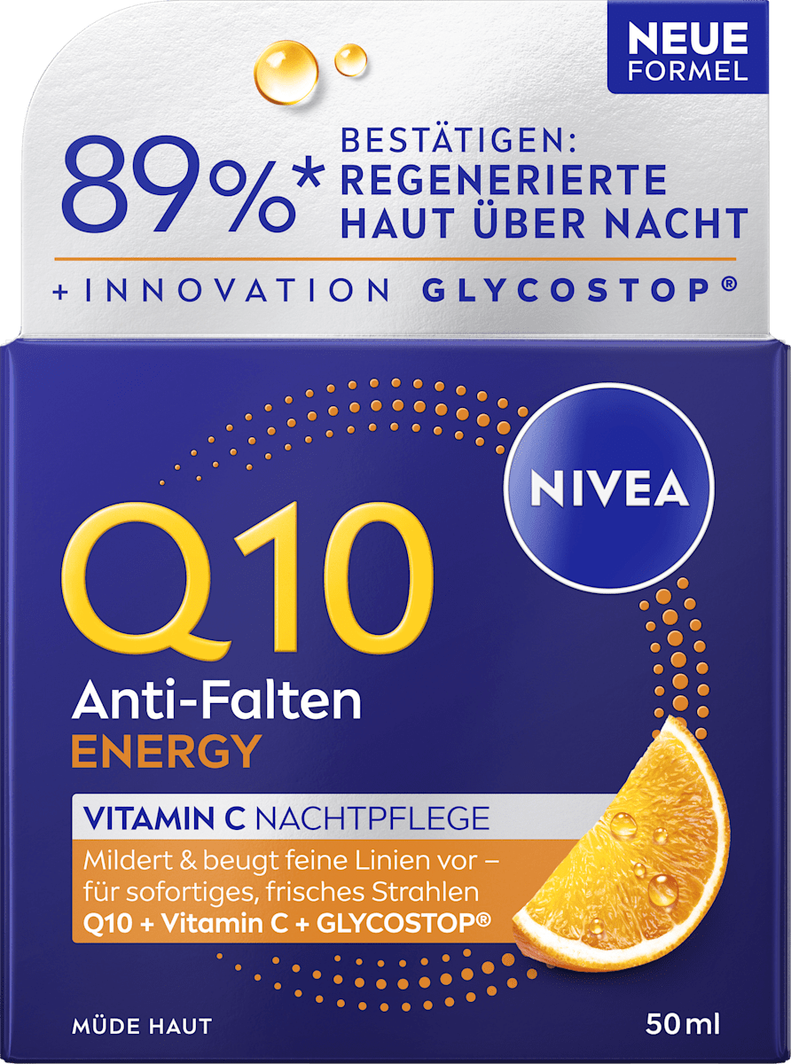 NIVEA Night Cream Q10 Energy, 50 ml