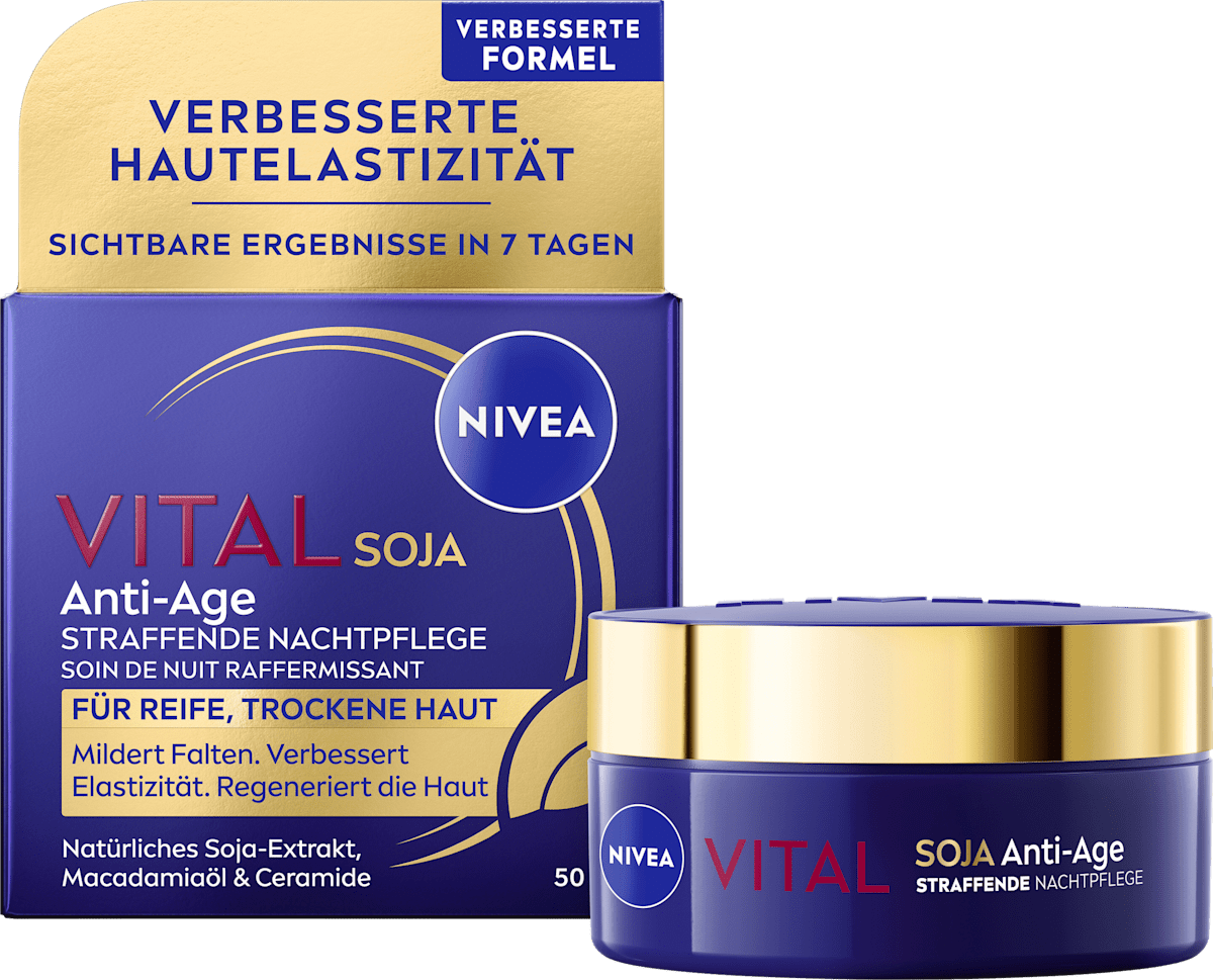 NIVEA Night Cream Vital Soy Anti-Age Firming, 50 ml