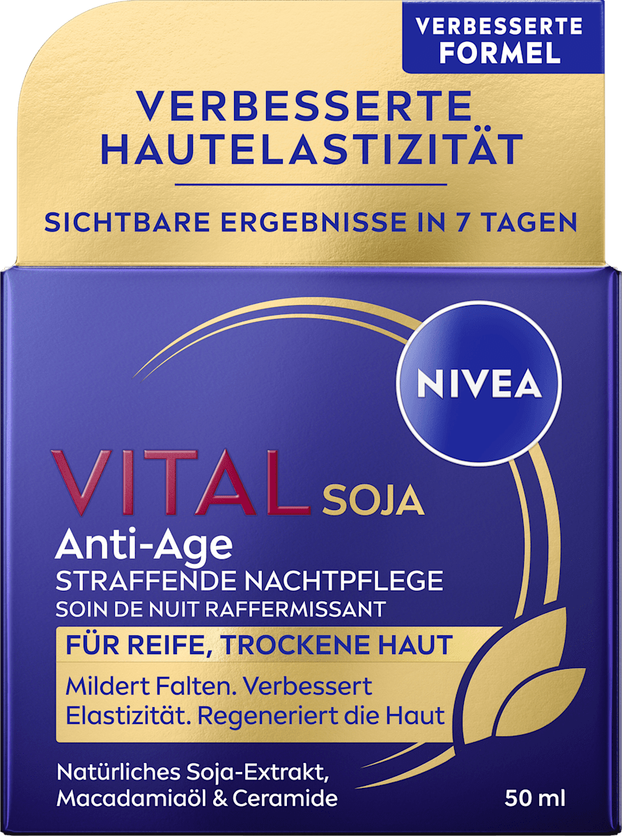 NIVEA Night Cream Vital Soy Anti-Age Firming, 50 ml