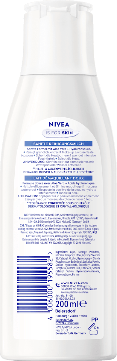 NIVEA Gentle Cleansing Milk 200 ml