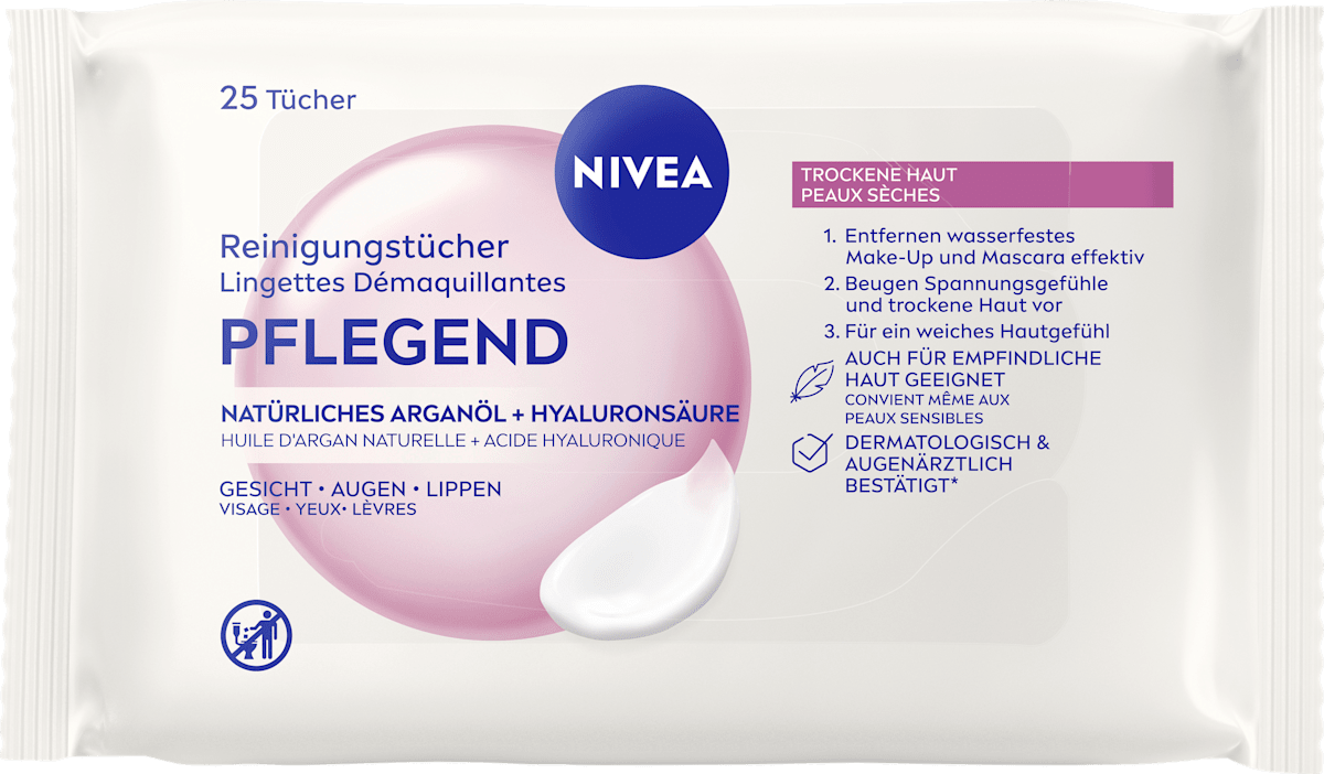 NIVEA Nourishing Cleansing Wipes 25 pcs
