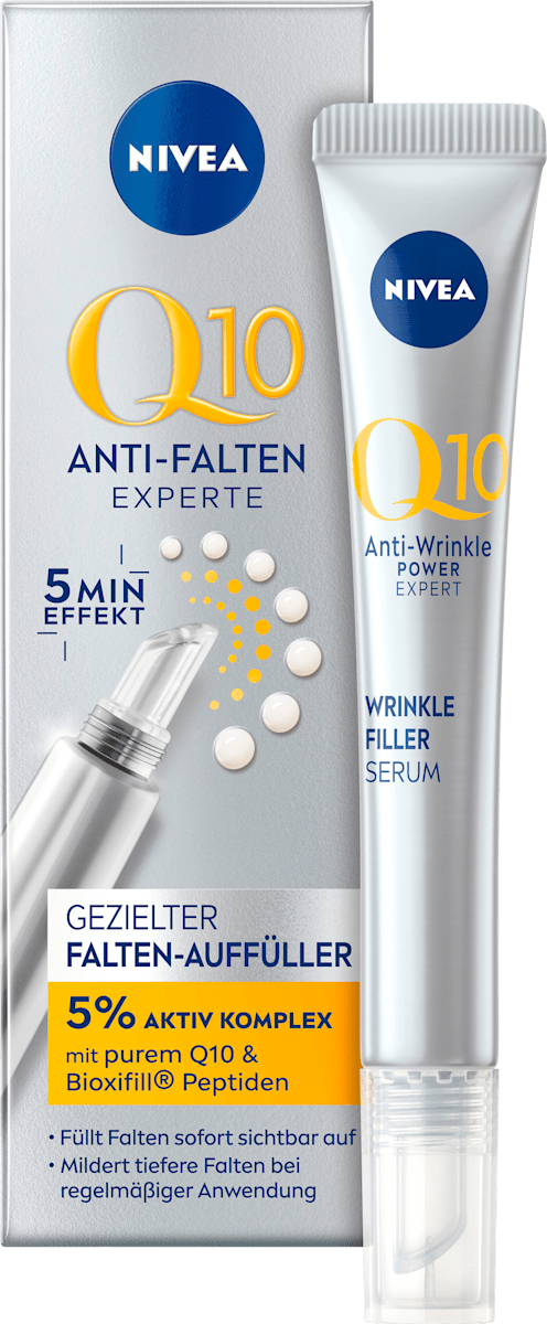NIVEA Q10 Anti-Wrinkle Expert Serum Targeted Wrinkle Filler, 15 ml