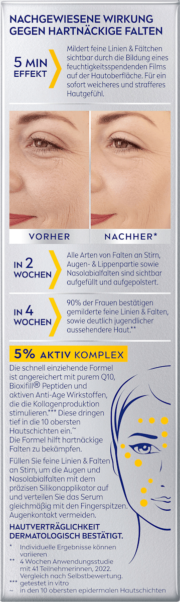 NIVEA Q10 Anti-Wrinkle Expert Serum Targeted Wrinkle Filler, 15 ml