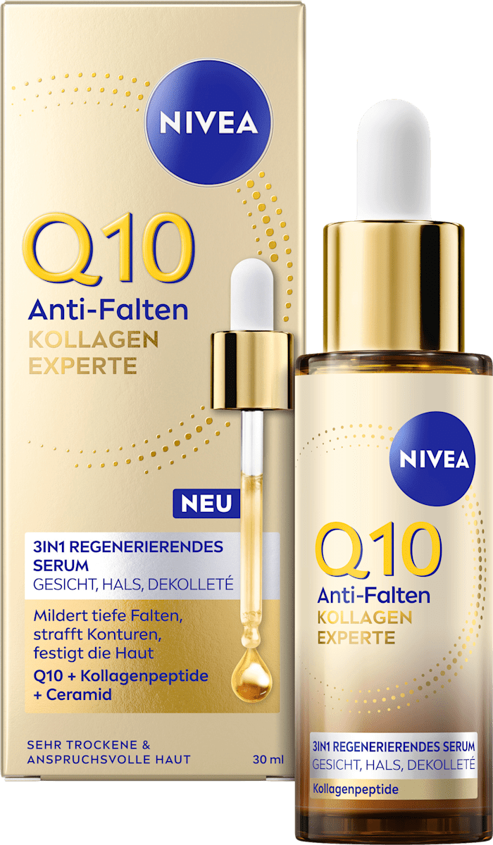 NIVEA Serum Q10 Anti-Wrinkle Collagen Expert 3in1 Regenerating, 30 ml