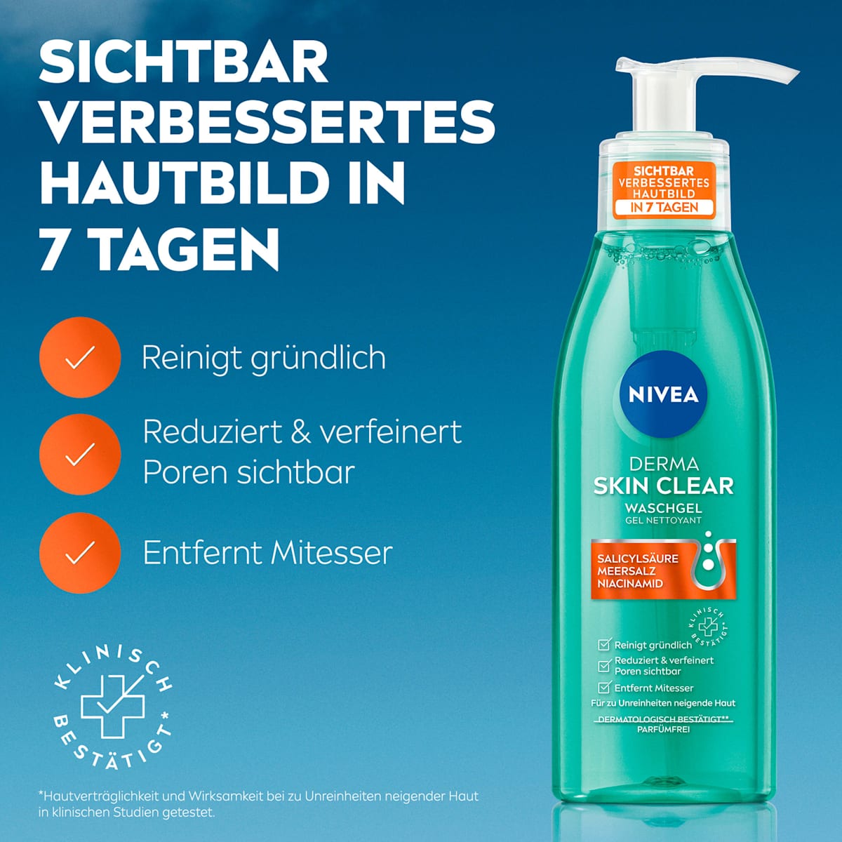 NIVEA Derma Skin Clear Wash Gel 150 ml