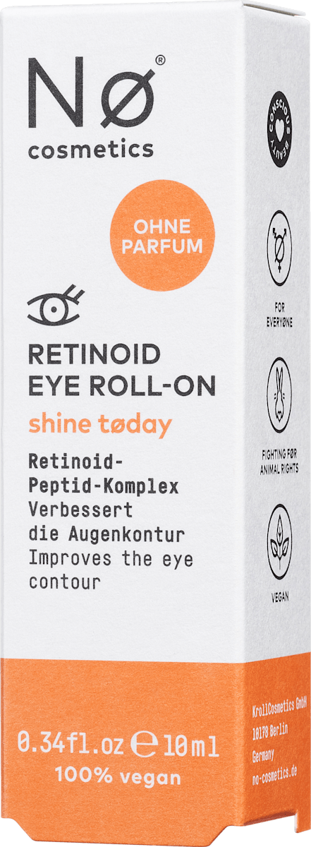 NØ cosmetics Eye Roll-On shine today Retinoid, 10 ml