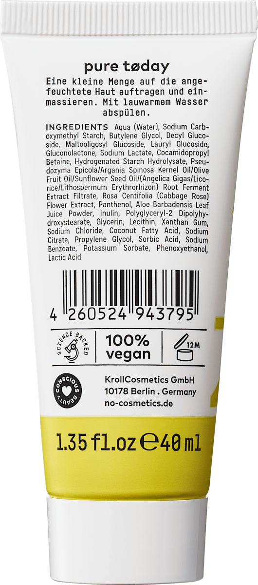 NØ cosmetics Peeling Cleanser AHA / PHA, 40 ml