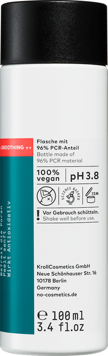 NØ cosmetics Peeling Toner Liquid Refiner, 100 ml