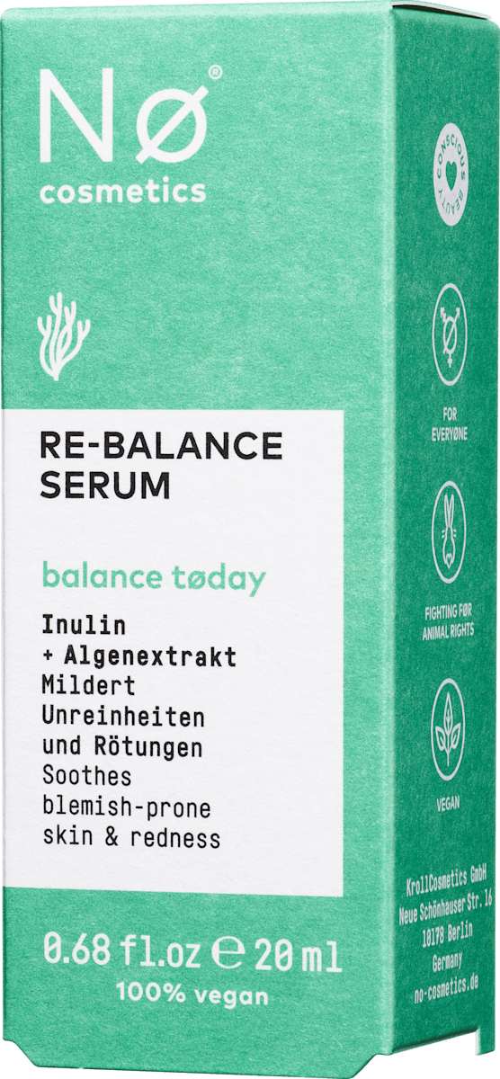 NØ cosmetics Serum Re-Balance, 20 ml
