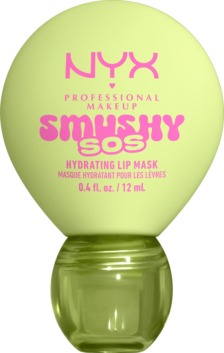 NYX Professional Makeup Lip Mask Smushy SOS Hydrating 01 Green Sereni-Tea, 12 ml