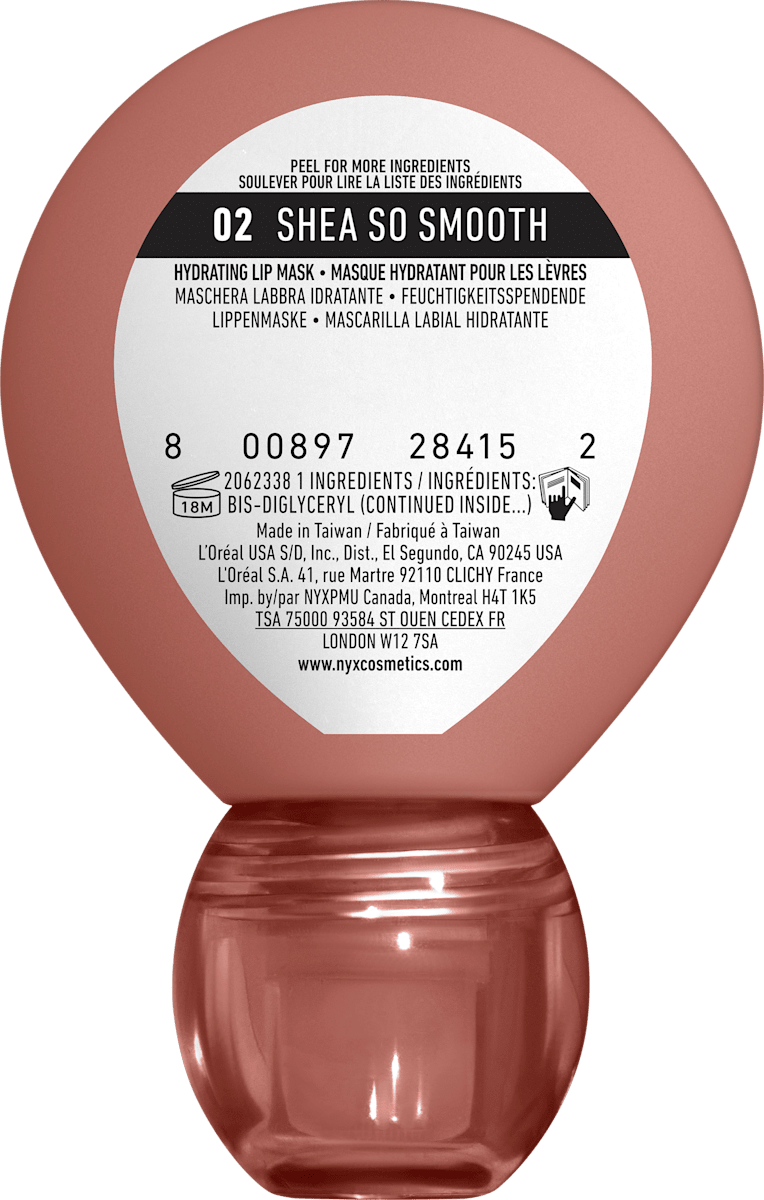 NYX Professional Makeup Lip Mask Smushy SOS Hydrating 02 Shea So Smooth, 12 ml
