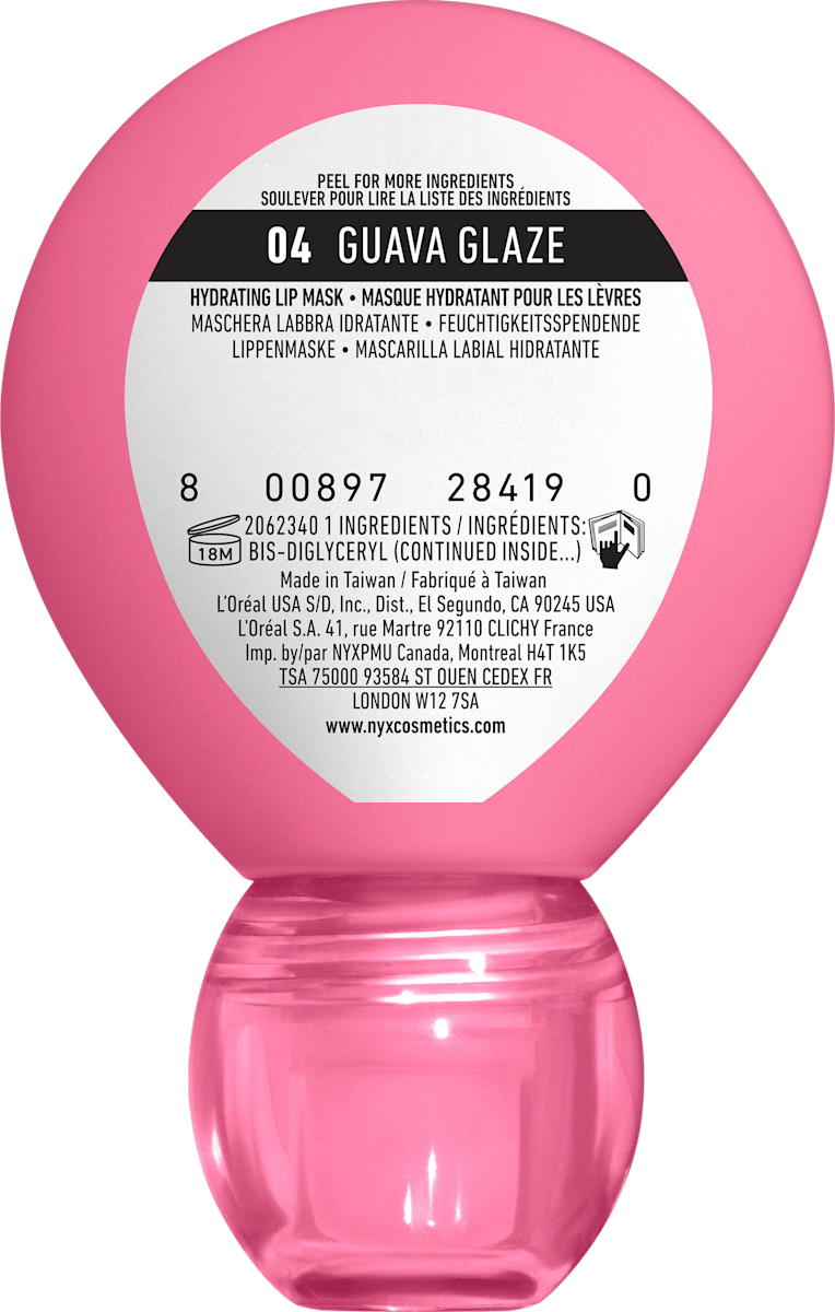 NYX Professional Makeup Lip Mask Smushy SOS Hydrating 04 Guava, 12 ml