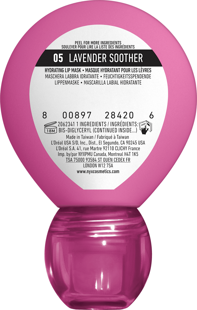 NYX Professional Makeup Lip Mask Smushy SOS Hydrating 05 Lavender, 12 ml