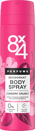 8x4 Women Deodorant Body Spray Cherry Crush, 150 ml