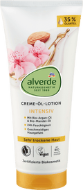 alverde Naturkosmetik Body Lotion Cream Oil Argan Oil & Almond, 200 ml