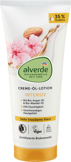 alverde Naturkosmetik Body Lotion Cream Oil Argan Oil & Almond, 200 ml