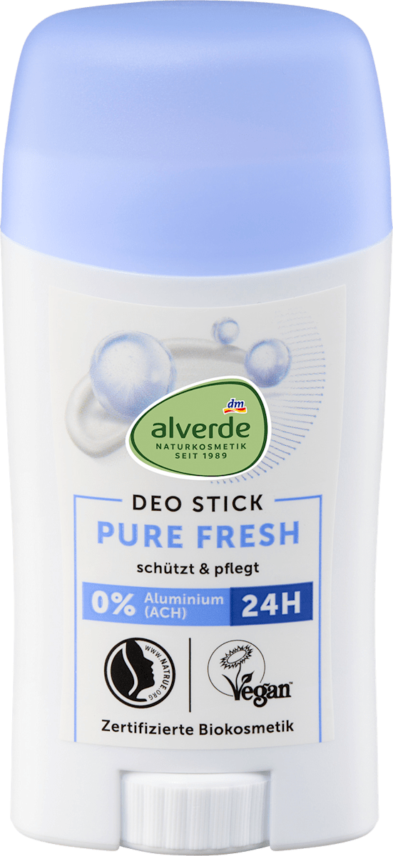 alverde Naturkosmetik Deodorant Stick Pure Fresh, 50 ml