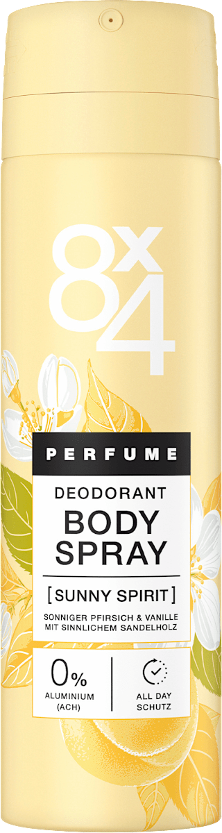 8x4 Women Deodorant Body Spray Sunny Spirit, 150 ml