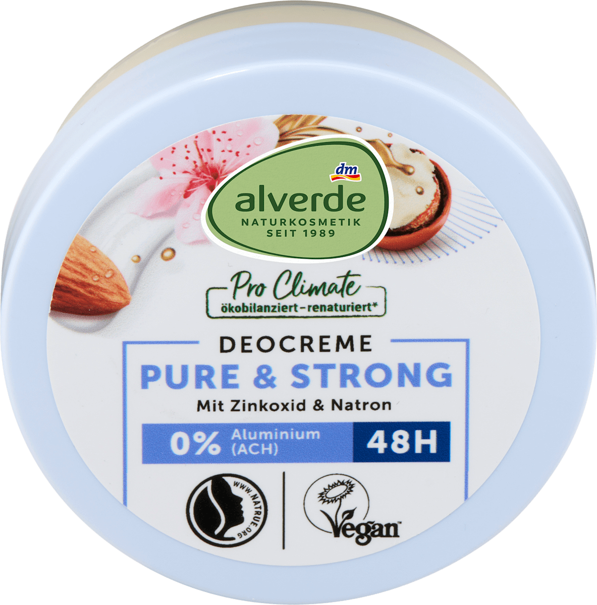 alverde NATURKOSMETIK Deo Cream Pure & Strong, 50 ml