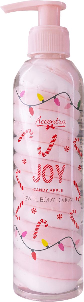 accentra Body Lotion Swirl Candy Apple, Pink-White, 200 ml