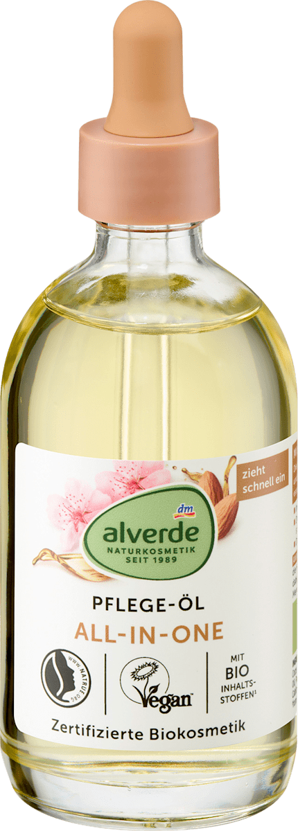 alverde Naturkosmetik All-in-One Nourishing Oil Almond, 100 ml