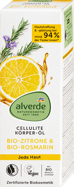 alverde NATURKOSMETIK Cellulite Body Oil Lemon & Rosemary, 100 ml