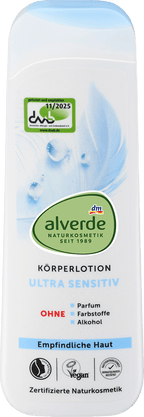 alverde NATURKOSMETIK Body Lotion Ultra Sensitive, 250 ml
