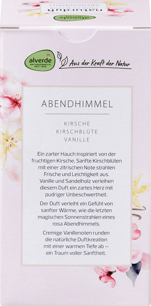 alverde NATURKOSMETIK Abendhimmel Eau de Parfum, 50 ml