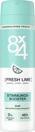 8x4 Women No.7 Fresh Lime Deodorant Spray, 150 ml
