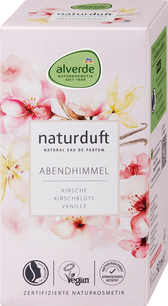 alverde NATURKOSMETIK Abendhimmel Eau de Parfum, 50 ml