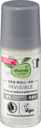 alverde NATURKOSMETIK Deo Roll-on Invisible, 50 ml