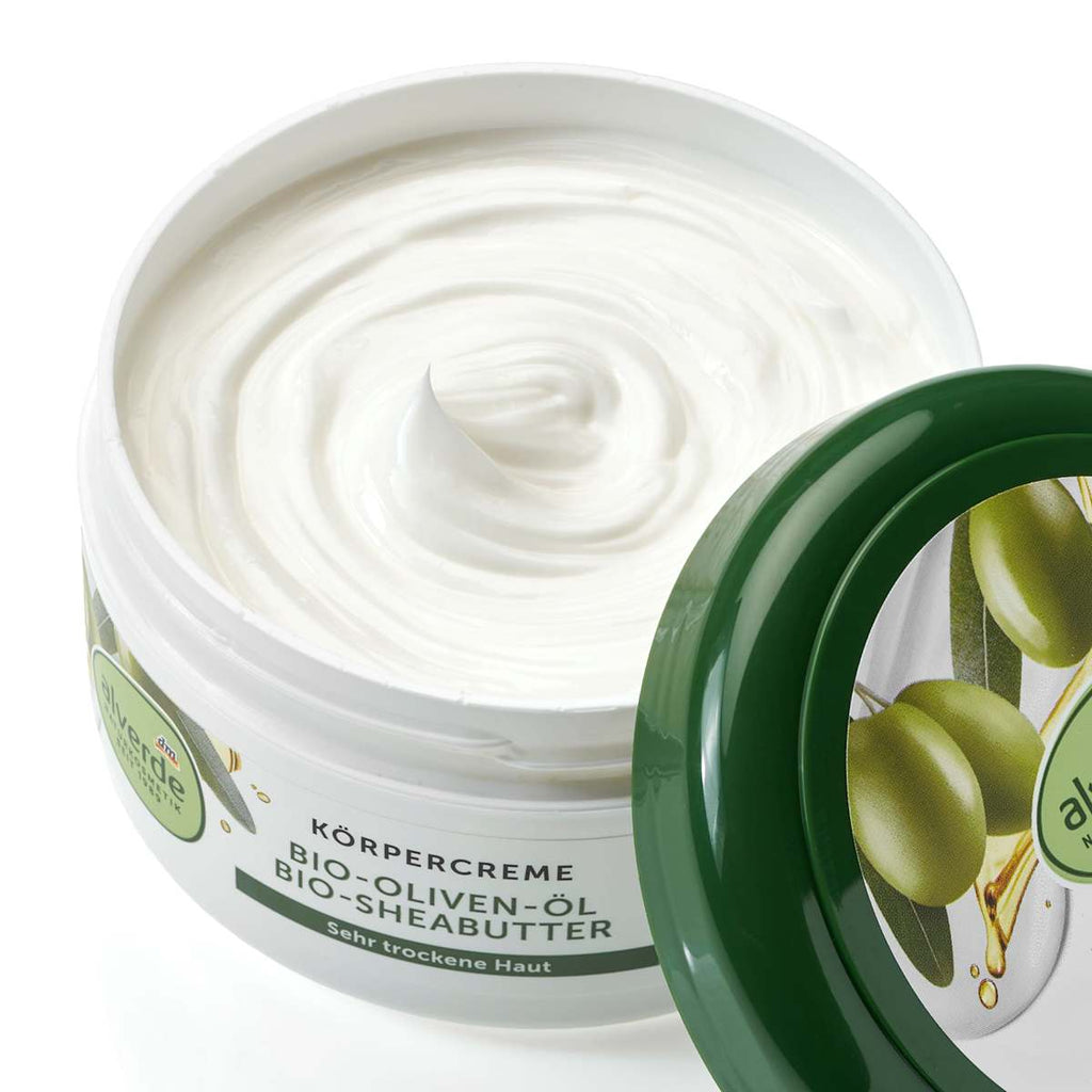 alverde NATURKOSMETIK Body Cream Olive Oil & Shea Butter, 300 ml