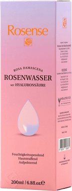 Rosense Face Toner Rose Water with Hyaluronic Acid, 200 ml
